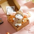thumbnail image 3 of Handmade Mini Bunny Hug Cute Easter Gift, Mini Bunny Hugs in Box, Soft Plush Bunny Stuffed Animal, Easter Basket Stuffers with Inspirational Card, 3 of 8