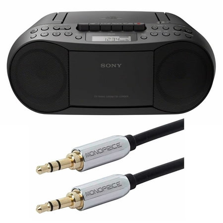 Sony CFD-S70 Stereo CD/Cassette Boom Box with 6-feet Aux