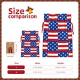 thumbnail image 4 of ZICANCN Christmas Gift Bags, American Graphic National Patriotic Reusable Fabric Drawstring Storage Bags with Drawstring, Small Size, 4 of 7