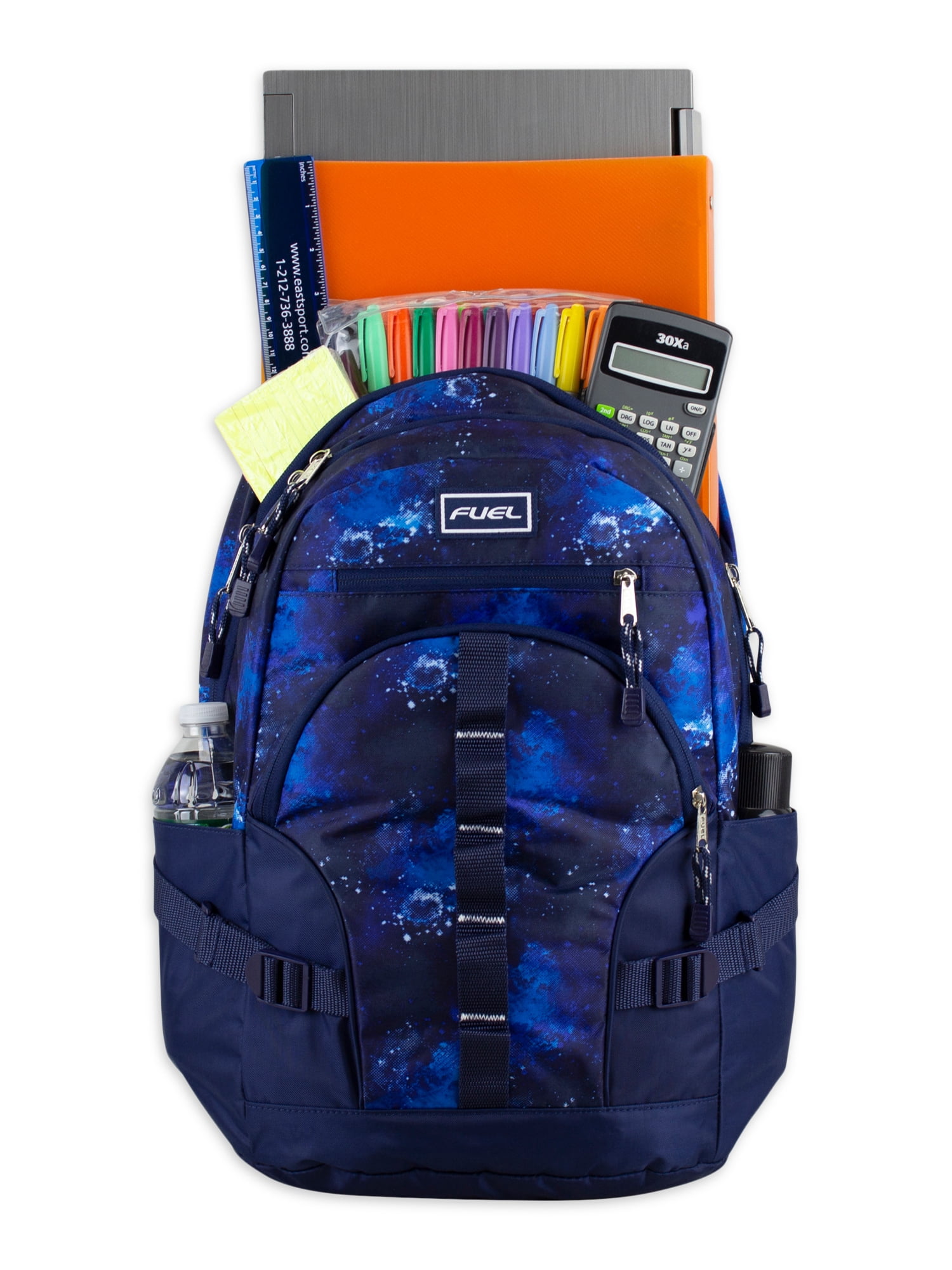 Fuel Unisex Multipocket Dynamic Active Backpack, Blue Galaxy