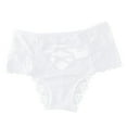 thumbnail image 2 of JUSLIO Womens Panties Lace Briefs High Waisted Bow Comfortable Underwear White S, 2 of 7