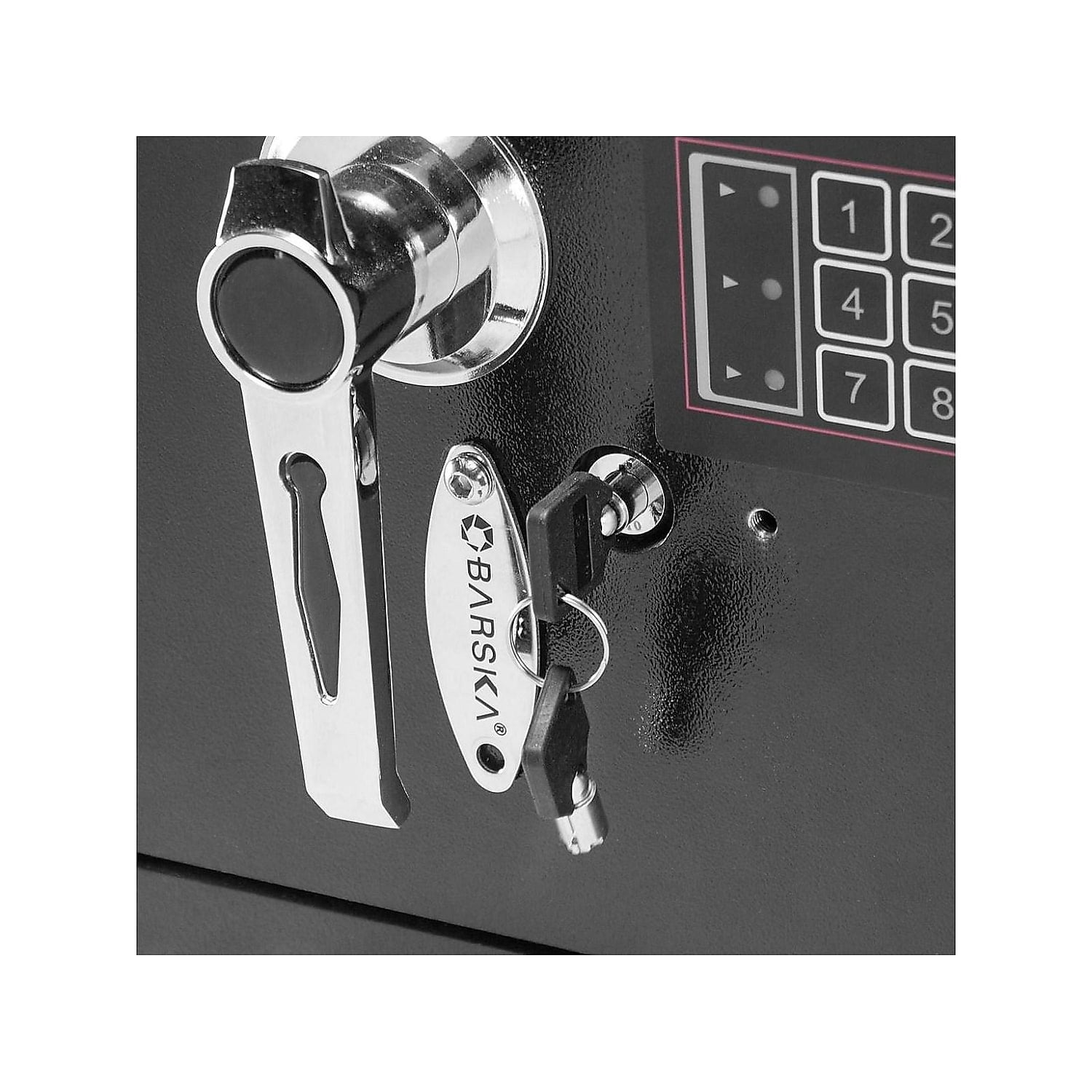 Barska Large Keypad Depository Safe, 15-5/16"W x 13-1/2"D x 19"H, Black
