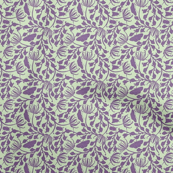oneOone Velvet Violet Fabric Asian Block Print Diy Clothing Quilting Fabric Print Fabric By Yard 58 Inch Wide