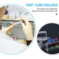 thumbnail image 2 of Shisuyan Tube Holder Test Tube Rack Transparent Plastic 2Pack 6.3X3.3X2In, 2 of 8