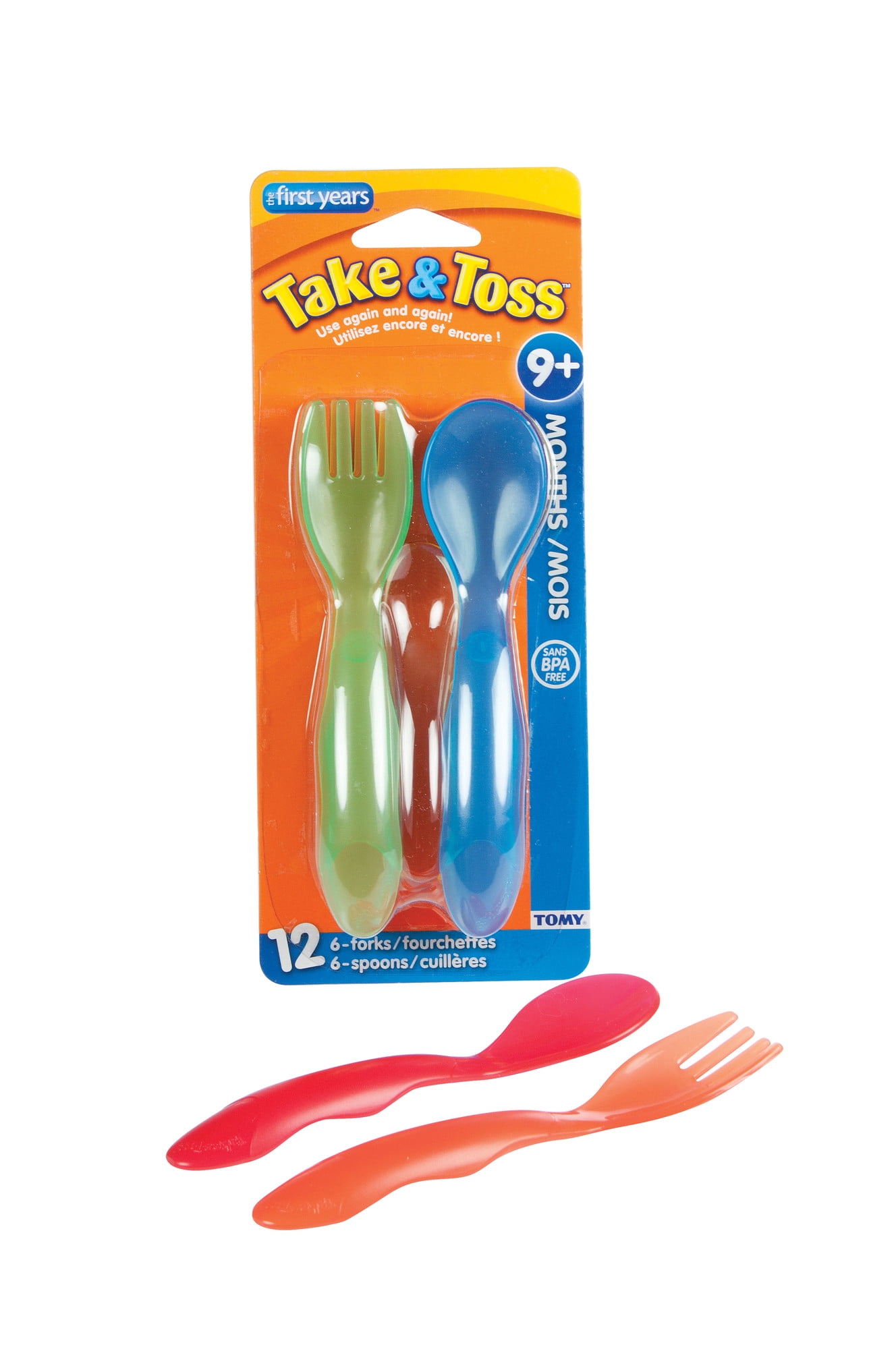 16 Piece The First Years Take & Toss Toddler Flatware 