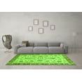 thumbnail image 3 of Ahgly Company Indoor Round Abstract Green Modern Area Rugs, 7' Round, 3 of 4
