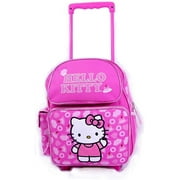 Hello Kitty Rolling Backpack Kitty Wheeled 12" Backpack Pink