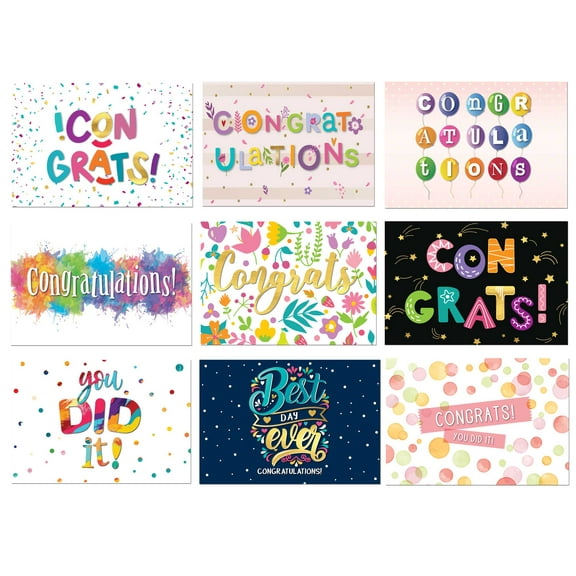 Festive Postcards for Easy Mailing, Colorful Patterns, No Envelope Required