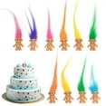 thumbnail image 5 of 10 PCS Long-haired Lucky Mini Troll Dolls, Assorted Hair Colors, 0.78 Bodies, 2 Hair. Cake Toppers, Action Figures, School Project, Arts and Crafts, Party Favors, 5 of 5