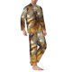 thumbnail image 2 of Balery Farm Corgi German Shepherd Pijama para Hombre de Dos Piezas con Manga Larga, Conjunto de Dormir y Descanso Suave con Bolsillos-X-Large, 2 of 7