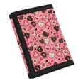 thumbnail image 2 of CHAQLIN Love Music Lightweight Children's Wallet, Polyester Tifold Coin Purses Portable Trifold Coin Purse Wallet for Outdoor Outdoor Sports, 2 of 6