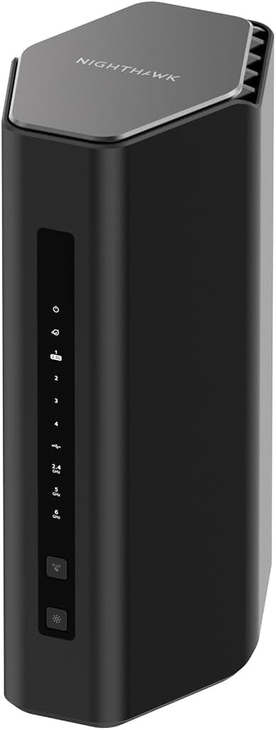 Restored NETGEAR Nighthawk Tri-Band WiFi 7 Router (RS500) Security Features BE12000 (Refurbished)