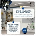 thumbnail image 4 of Cyclone Pneumatic CP3688 Rubber, Blue 3/8 in x 50 ft Retractable Air Compressor Hose Reel, 4 of 7