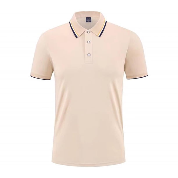 Blusa de Manga Corta con Cuello Suave Cuello de los Hombres, Camisa Ligera Y Casual