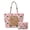 Black Tree Stars, variant on SEANATIVE Christmas Bear Pine Print Women's Quilted Bag, Polyester Purses and Handbags Set Easy to Clean Inner Pockets Quilted Shoulder Bags Handbags for Work