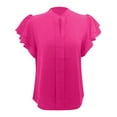 thumbnail image 5 of Easter Shirts for Women Plus Size Tops for Women 4X-5X Tunic Womens Tops Puff Short Sleeve Shirts Pleated T Shirts Dressy Casual Business Trendy Summer Tunic Blouse Shirts for Women Long Sleeve Loose, 5 of 6
