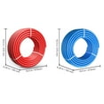 thumbnail image 6 of KFFKFF PEX Tubing, 3/4 Inch Diameter, Dual 100-Foot Coils, PEX-A Material, Suitable for Drinking Water, Hot/Cold Water Compatible, Easily Repairable, Includes Complimentary Cutter, Red & Blue, 6 of 9