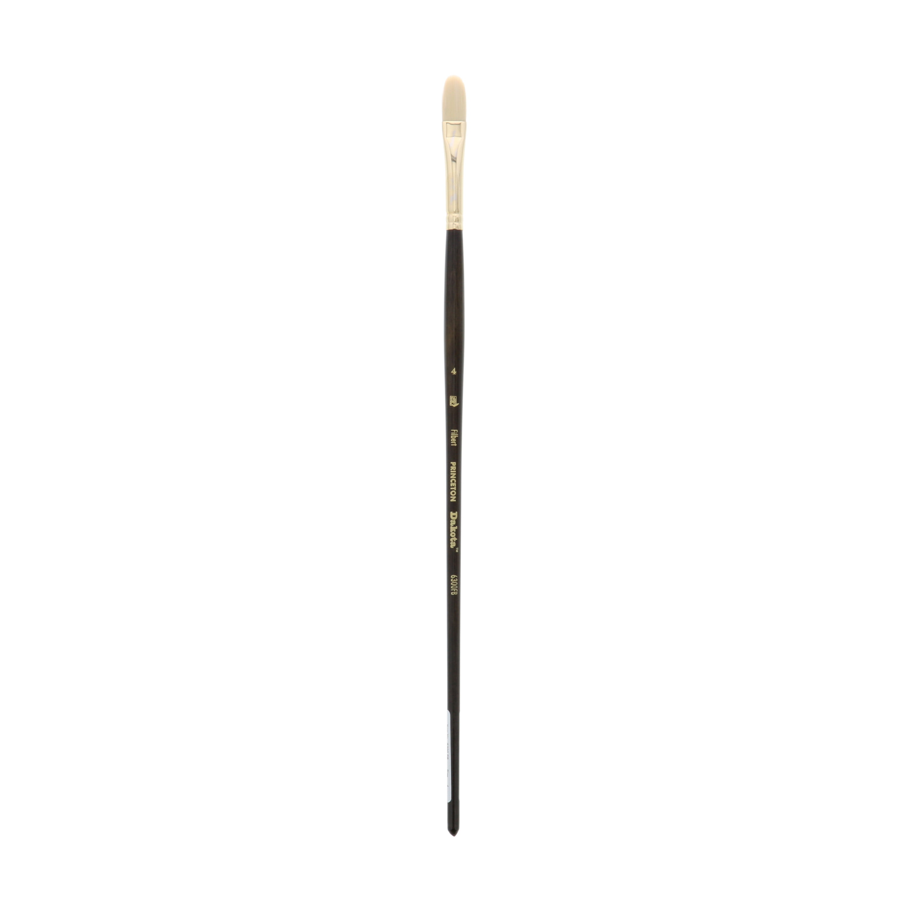 Princeton Art /& Brush Co Dakota Synthetic Hog Bristle Oil /& Acrylic Brush Filbert 4