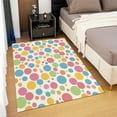 thumbnail image 3 of Area Rug Non-Slip Rug, Art Color Dots Print Carpet, Machine Washable Colorful Rugs For Living Room Non-Shedding Floor Carpet Rugs For Bedroom Dining Room, 3 of 6