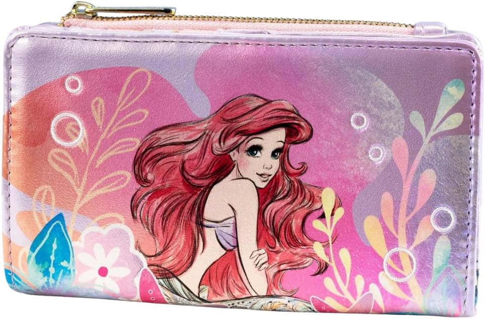Loungefly x Disney The Little Mermaid Ariel Soft Floral Wallet