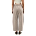 thumbnail image 4 of Barrel Linen Pants Women Baggy High Waisted Wide Leg Trousers Lightweight Summer Y2k Palazzo Harem Pants with Pockets, S, 4 of 5