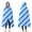 Blue White Checkerboard, variant on Wearable Blanket,Orange and White Wavy Checkerboard Pattern Hooded Wearable Flannel Blanket for Adults & Teens,Winter Poncho Shawl Wrap Cape Cozy Anti-Pill,50"x60"