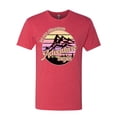 thumbnail image 2 of Wild Bobby Let Our Classroom Adventure Begin Mountain Sunset Light Colors Pop Culture Men Premium Tri Blend Tee, Vintage Red, Medium, 2 of 6