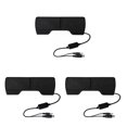 thumbnail image 2 of crativent ZYElroy Portable Mini USB Stereo Speaker Notebook Laptop Computer PC Screen Clip-on Music Player Black 3Set, 2 of 6