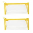 thumbnail image 6 of HEMOTON  2 Pcs Cosmetic Bag Storage Stationery Pouches Clear Toiletry Travel Make up Makeup, 6 of 8
