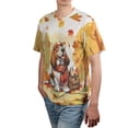 thumbnail image 4 of Welcome Fall Basset Hound Enjoys School Time Autumn Fall Leaves All Over Print 3D Shirt Unisex Merch Bassets Dog Breed Lovers Gifts Idea - 02013, 4 of 6