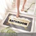 thumbnail image 2 of Bonita alfombrilla de baño, divertida decoración de dibujos animados, alfombrilla de baño absorbente con flocado, lavable, antideslizante, de felpa, alfombrilla para pies de bañera Sincero Electrónica, 2 of 5