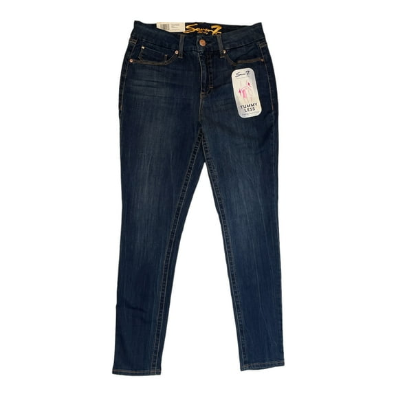 Seven7 Women's Tummyless High Rise Slimming Control Panel Skinny Jeans (Avalon, 6)