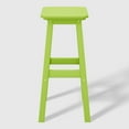 thumbnail image 3 of WestinTrends Malibu 29" HDPE Outdoor Patio Square Bar Stools (Set of 3), Lime, 3 of 8
