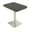 Asian Night w/Silver Base, variant on 34" Small Dou Bistro Height Table Double Metal Base Bar Table