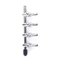 thumbnail image 1 of Stainless Steel Aquarium Tank Air Pump Air Flow Splitter Air Flow Tube Pipe Line Control Valve Switch Valve 4 heads, 1 of 8