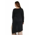 Women's Plus Size Extra Long Diagonal Sweep Tunic