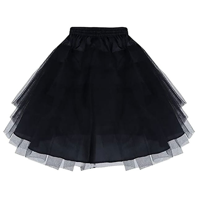 Kcodviy Jupe Froncée à Couches Unie pour Femme Jupon Jupe Tutu Princesse pour Femme Jupe Jupon