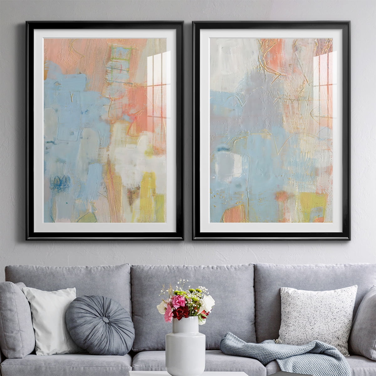 Wexford Home Cully I Premium Framed Print, 26.5" x 36.5" - Ready to Hang, Black (Set of 2)