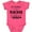 Vintage Hot Pink, variant on Inktastic My Mommy is a Teacher and a Hero Boys or Girls Baby Bodysuit