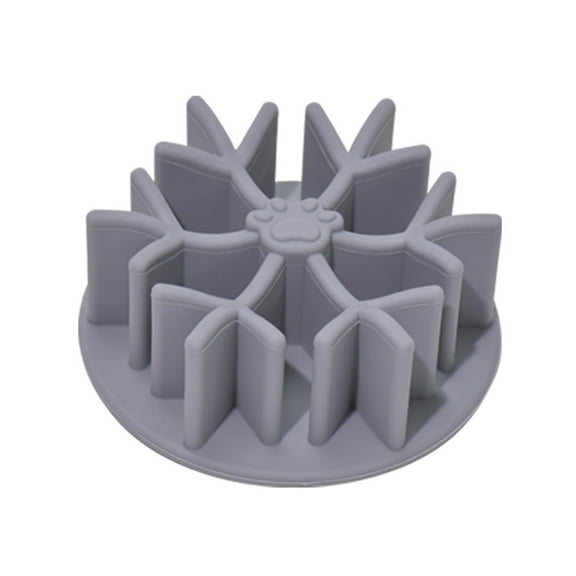 Silicone Slow Feeder Dog Bowl Food Nonslip Pet Eat Slow Feeding Puzzle Bowl for Large Medium Small Dogs Food Dishes