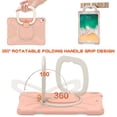 thumbnail image 5 of Case for iPad Air 3 10.5 Inch 2019/iPad Pro 10.5 Inch 2017, 360 Degree Rotating Hand Grip Shockproof Cover with Shoulder Strap, Rose Gold, 5 of 7