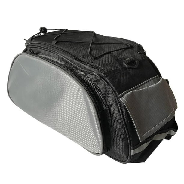 Bolsa de bicicleta multifuncional Baoblaze Portaequipajes para maletero Alforjas para pueblos de montaña gris
