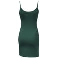 thumbnail image 2 of FashionOutfit Women's Basic Solid Spaghetti Strap Cami Slip Dress [SINGLE PIECE], 2 of 3