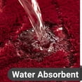 thumbnail image 5 of Bathroom Rugs Runner 24 x 72 Inch, Extra Long Bathroom Rug Non-Slip Machine Washable Bath Mats, Burgundy Red Soft Carpets for Shower, 5 of 6