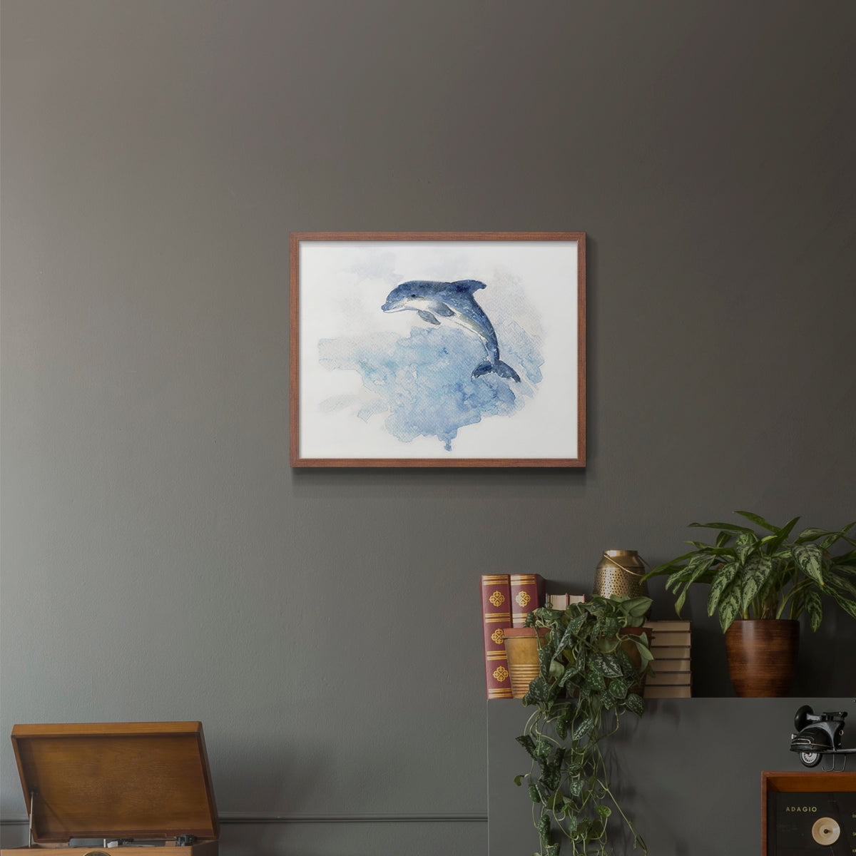 Wave Jumping by Sally Swatland - Restickable Framed Giclée Print