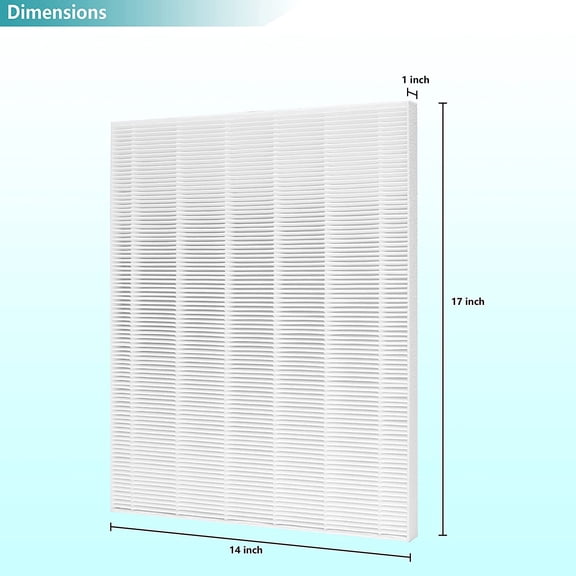 2-Pack D480 True HEPA Filter Compatible with D480 Purifier, High Efficiency Part 1712-0100-00