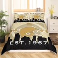 thumbnail image 3 of Duvet Cover King for Boys,American Football Bedding Set,Retro Rugby Comforter, 3 of 7