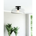 thumbnail image 7 of Alora Lighting SF515712BGCL Sylvia 12" Wide Semi-Flush Ceiling Fixture - Brushed Gold /, 7 of 7