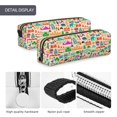 thumbnail image 4 of Easygdp Travel para Estuche de Lápices de Cuero, Estuche de Papelería de Cuero, Estuche de Gran Capacidad con Cremallera, 4 of 7