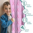 thumbnail image 3 of Blackout Kids Curtains,Pink Breast Cancer Childrens Insulated Curtains Set Of 2,Bedroom Essentials,Toddler Room Decor 42"x54", 3 of 5